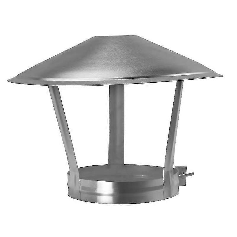 Rustfritt stål peis Flue cowlen Pipe regnbeskyttelse Protector Cap slutt 60-250mm
