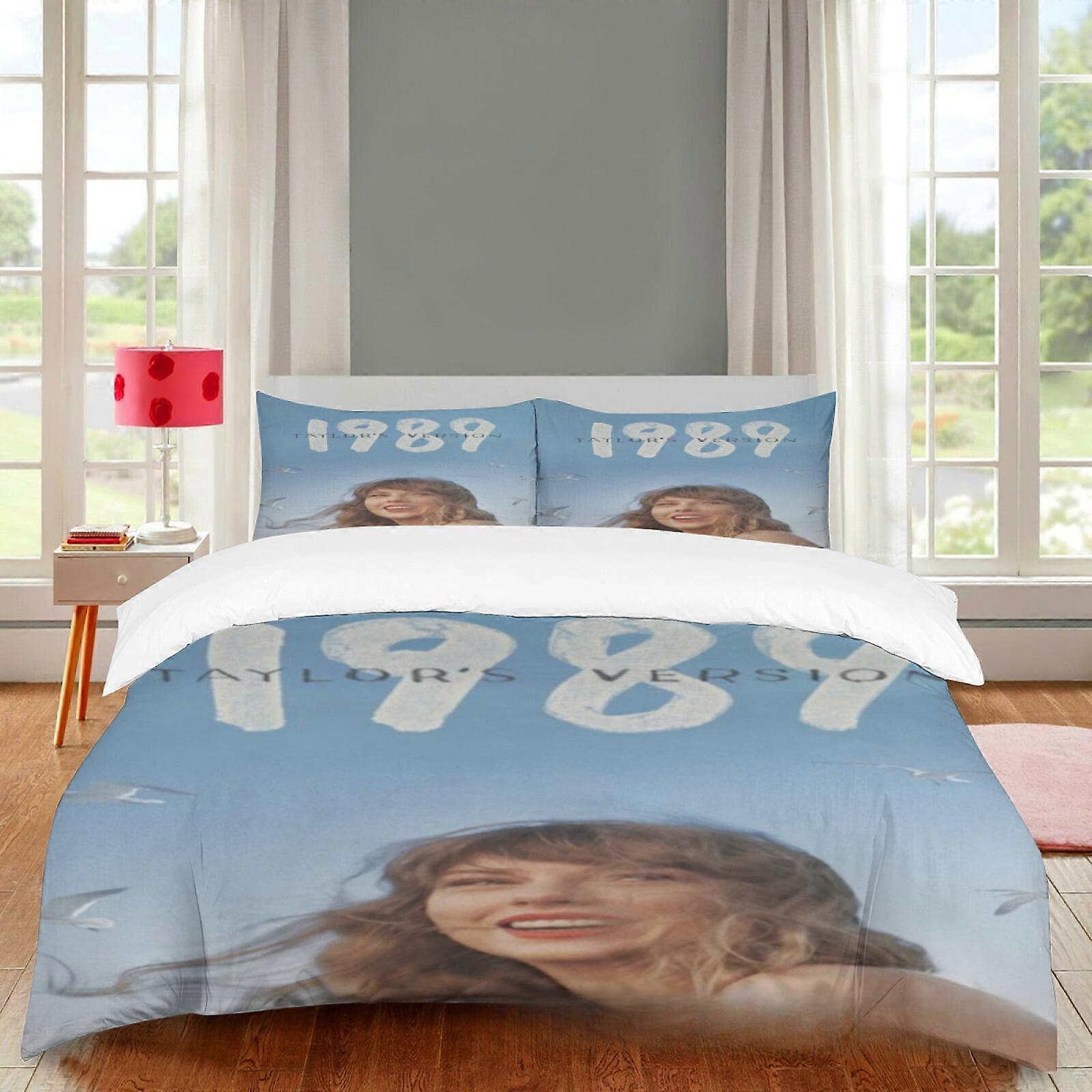 v5245  Bed Sheets Bedding Swift-y 3 PCS Comfort Set with 2 Pillowcases,Swift_y Bedding Set Sheet Set for Kids Adults,All Season Lightweight Bedding Se