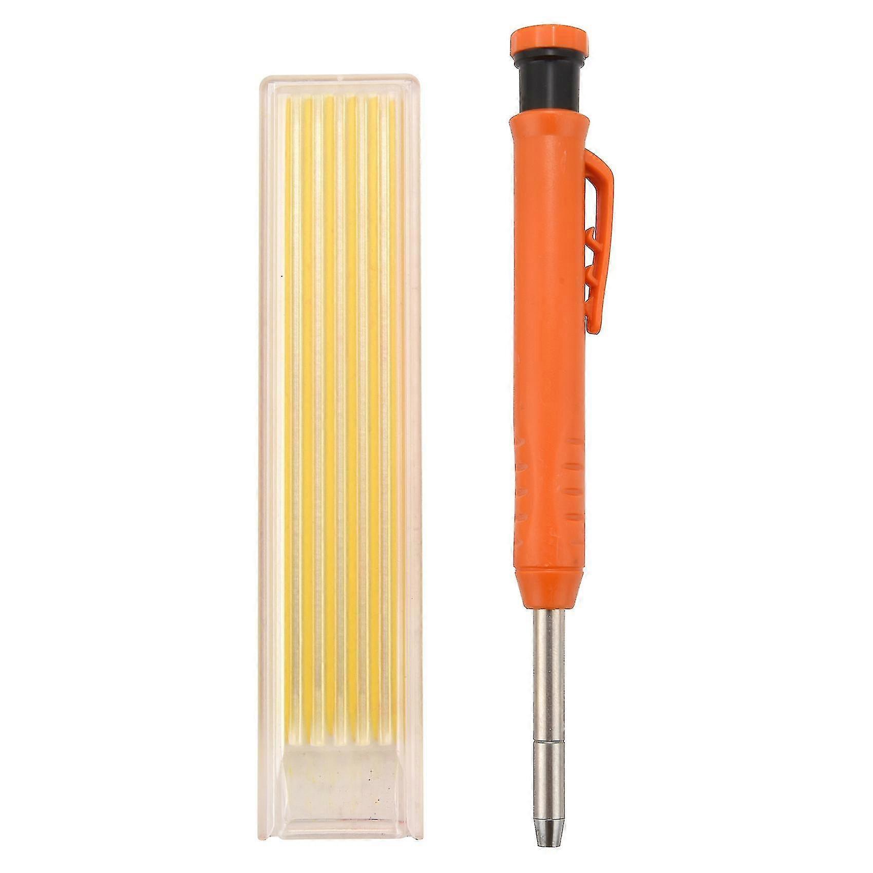 Compatible Withcompatible Withcarpenter Pencil Set With 7 Refill Leads, Built-in Sharpener,pencil C