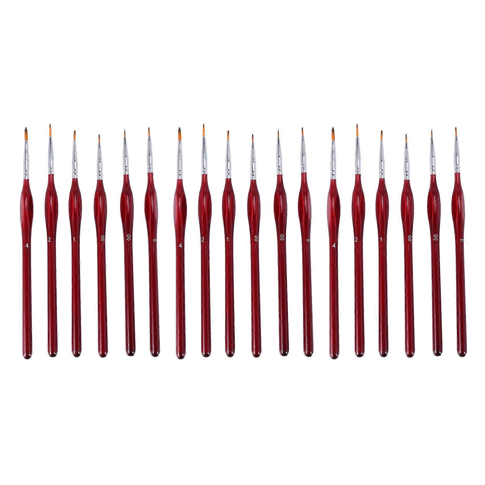 18-Piece Fine Paintbrushes - Detail Paint Brush Set - for Acrylic, Watercolor, Oil