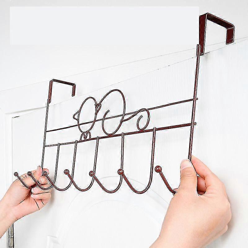 Metal Coat Hook Hole Free Hook Door Hanger Powerful Hanger Wall Hanging Storage Rack Storage Hook