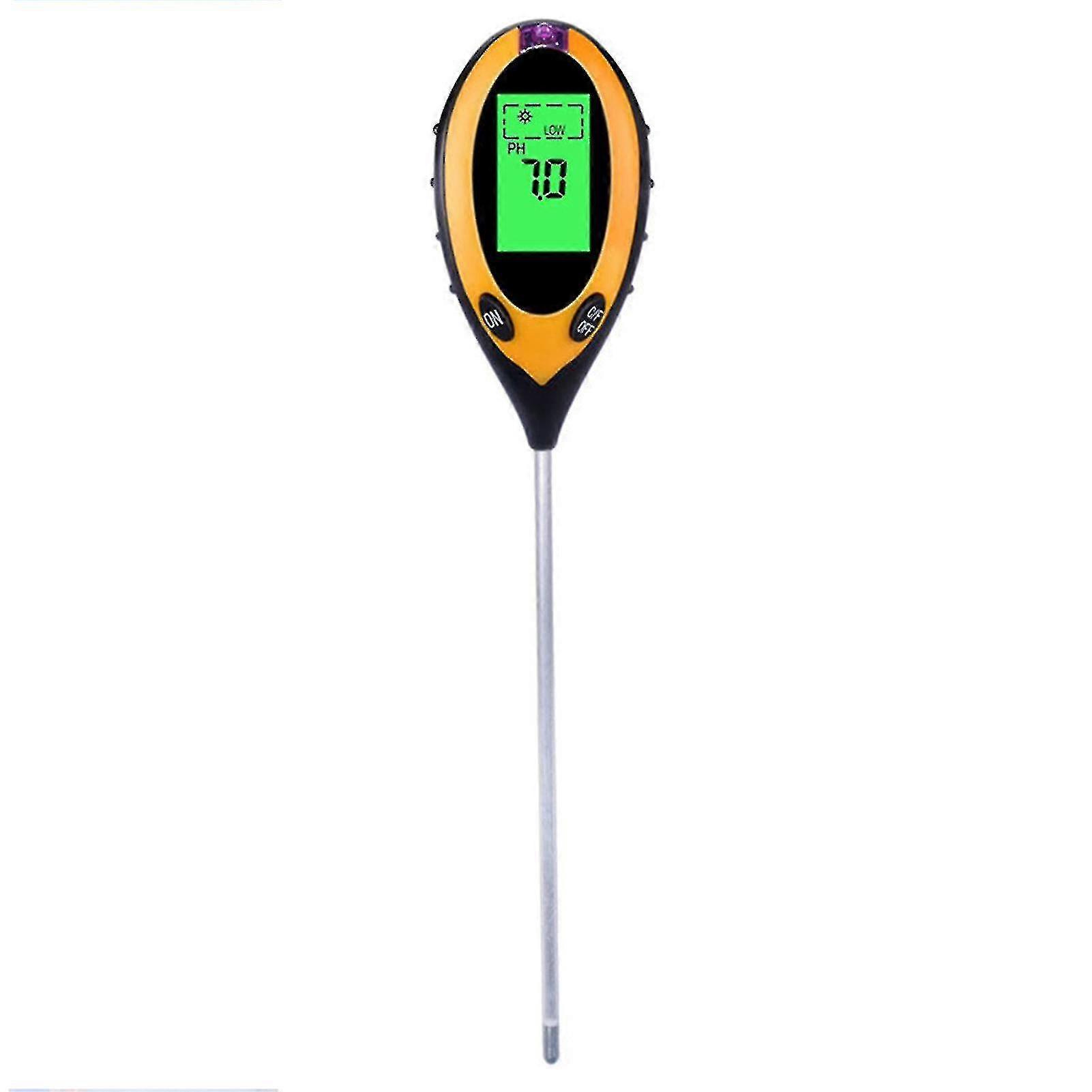 4-in-1 Soil Tester Multifunctional Lcd Soil Ph Meter Soil Ph Temperature Sunlight Detector