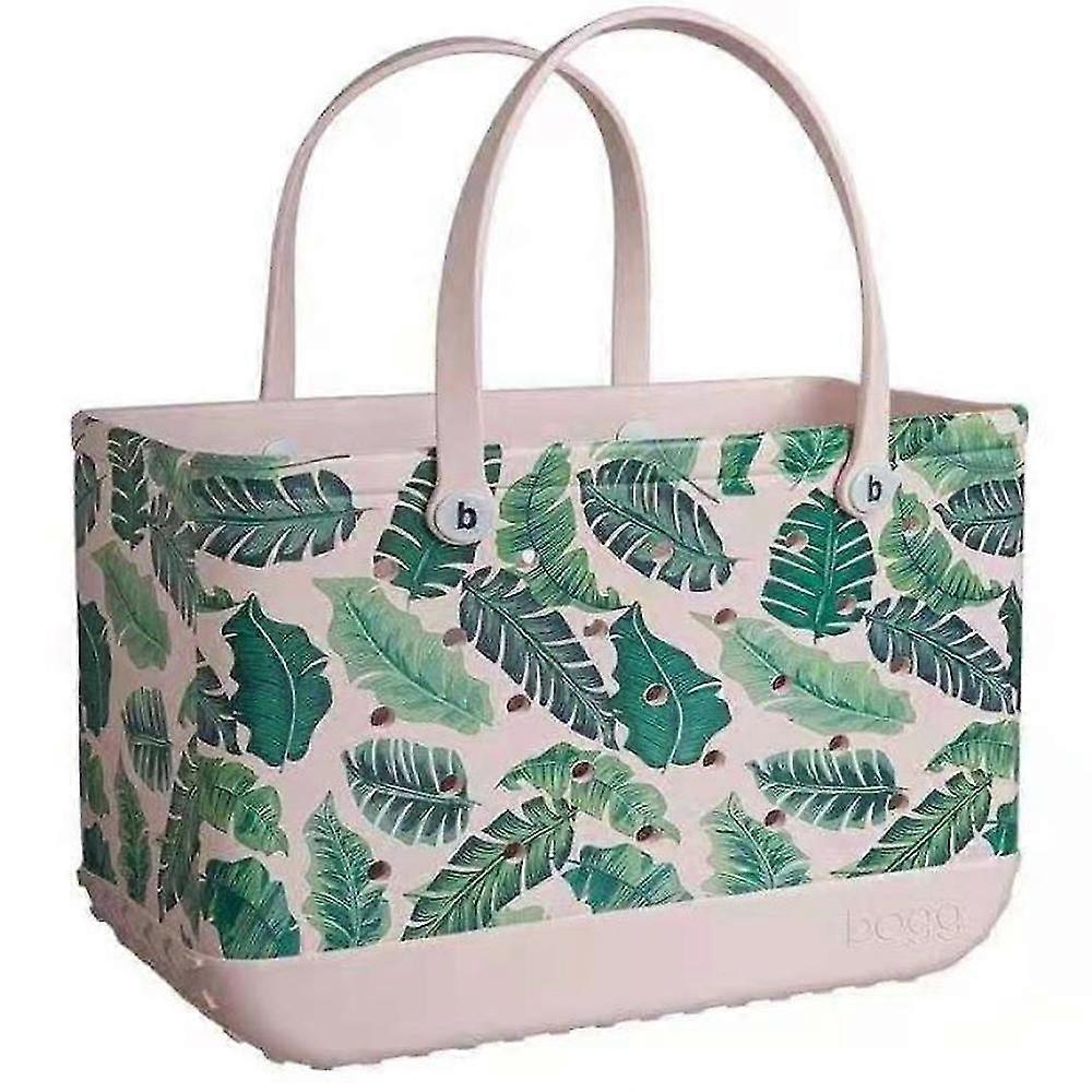 Shopping Totes Large Beach Tote Washable Eva Beach Bag For Boat Pool Sports Gym Leaves