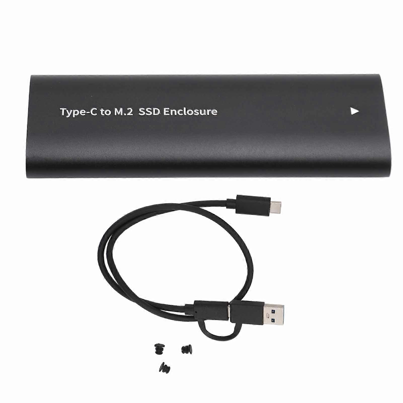 Custodia esterna per disco rigido SATA M.2, 5 Gbps, USB C SATA SSD ad alta velocità, senza strumenti, per Windows, OS X e Linux