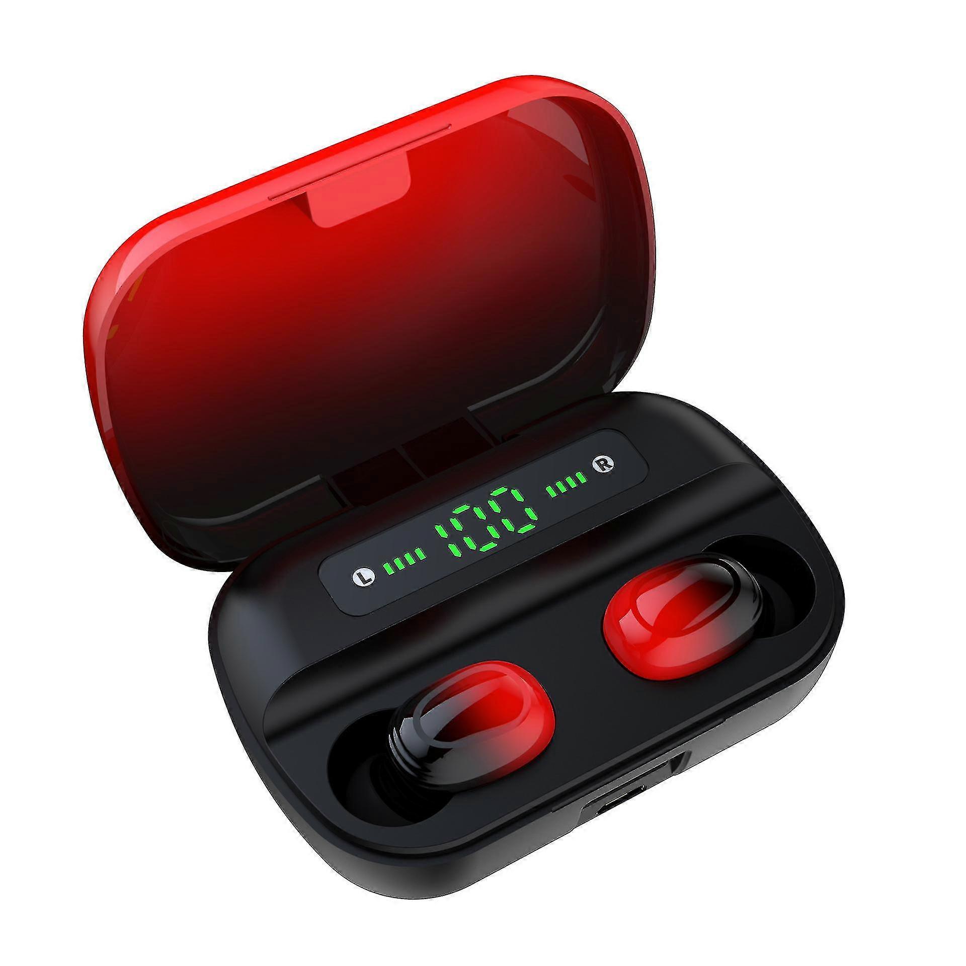 Fones de ouvido sem fio Mini Bluetooth Sport Earphone Led Display in Ear Headset