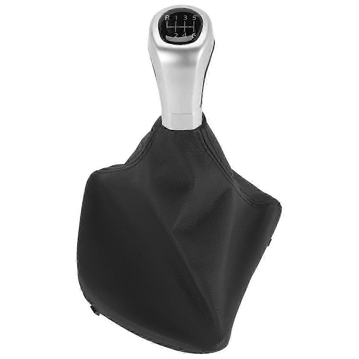 6 Speed Manual Gear Shift Knob Shifter Lever Boot Cover For- 1 Series E81 E87 E87Lci E88 E82