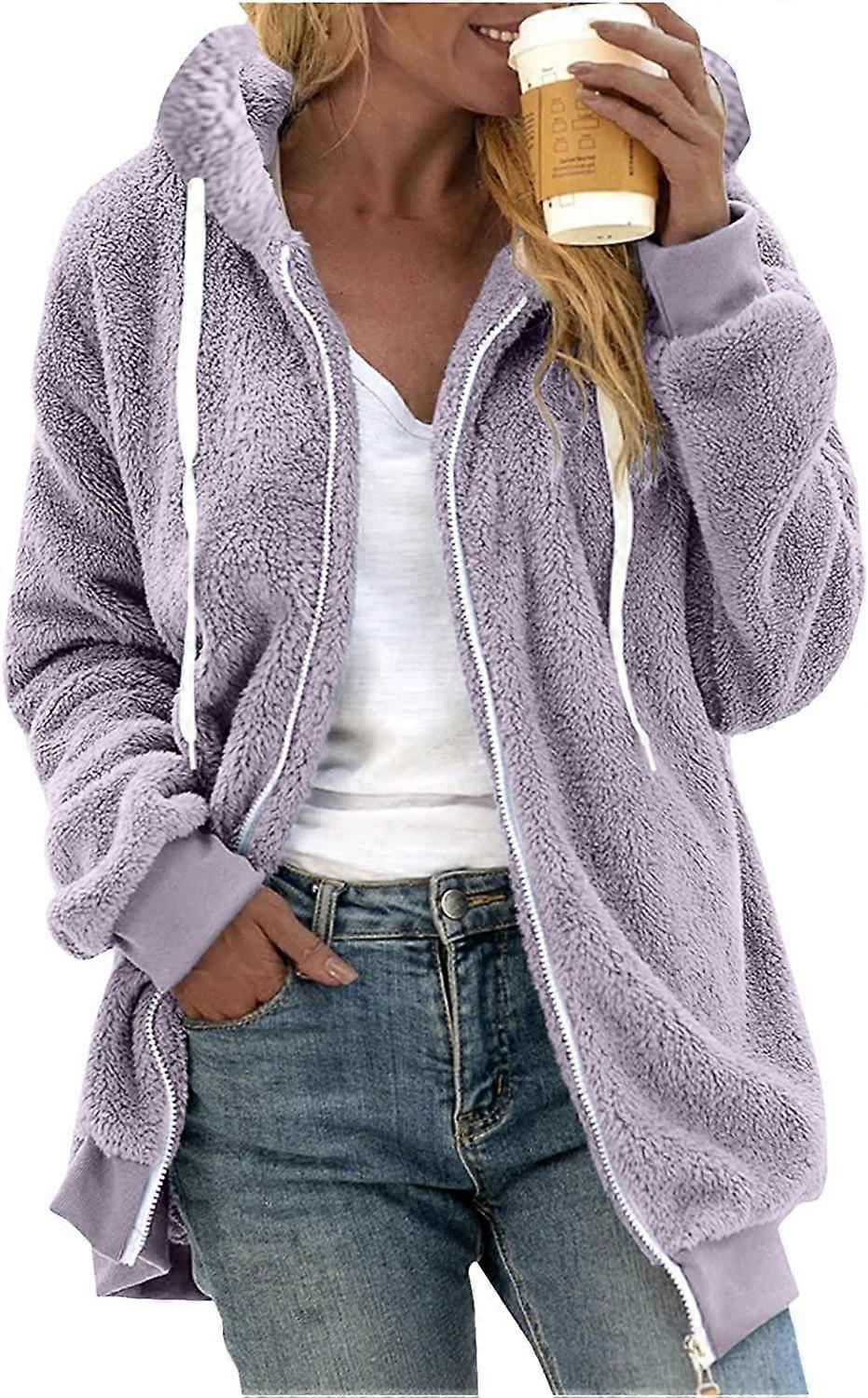 Sudadera con capucha de invierno para mujer Abrigo cálido de felpa