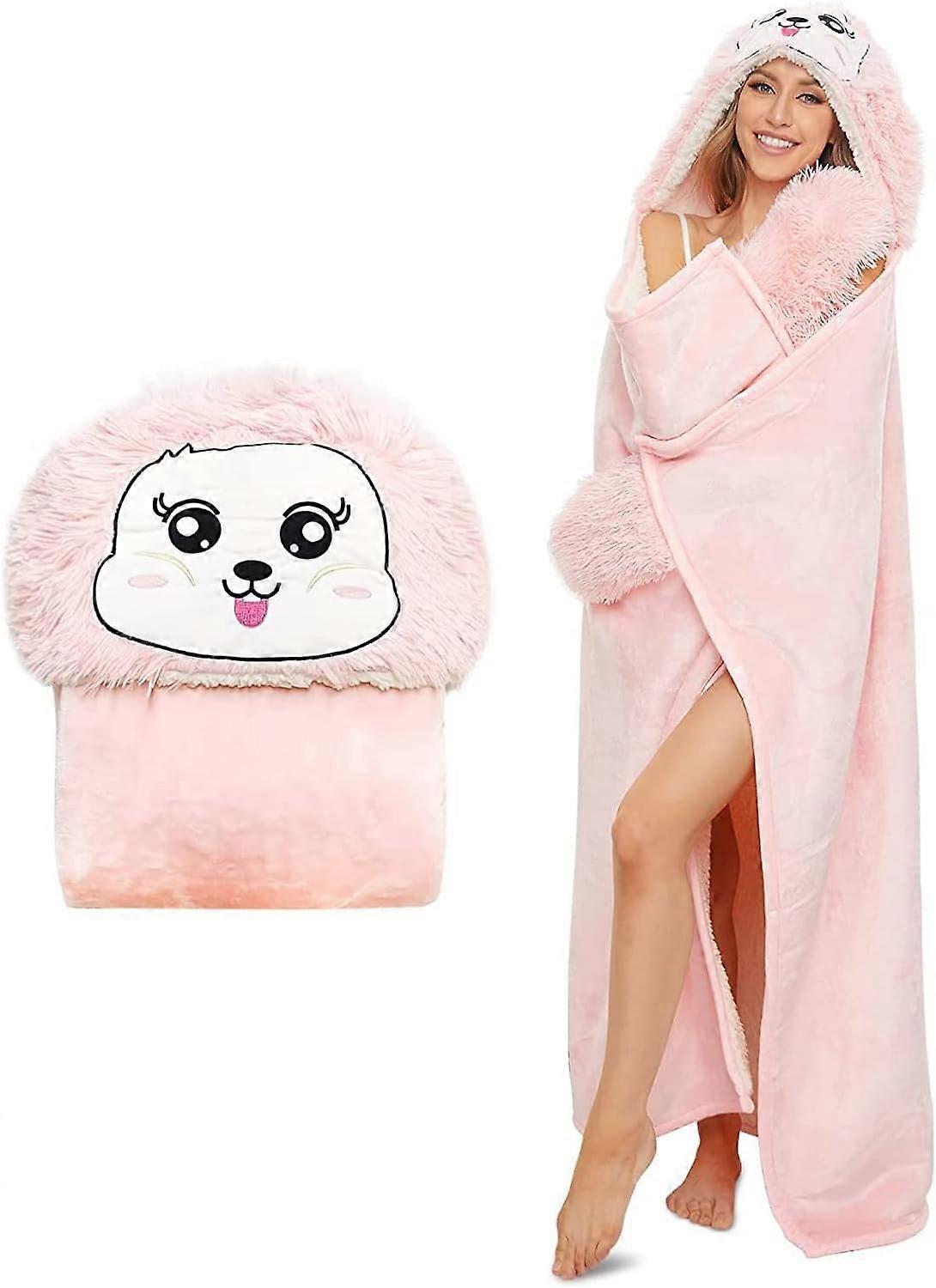 Blanket To Wear Animal Long Length Blanket Throw Blanket Shoulder Blanket Warm Thick Blanket To Wear Beach Large Size Large Size Wrap Men's Women's Lo