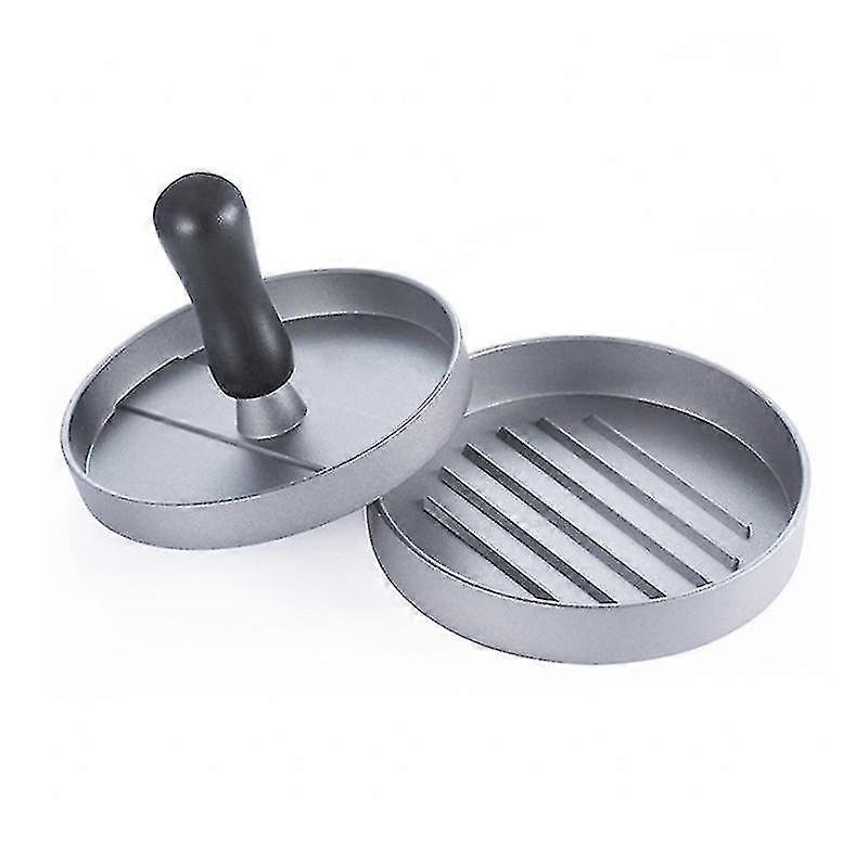 Non Stick Burger Press Hamburger Maker Beef Patty Meat Bbq Tool (silver)(1pcs)