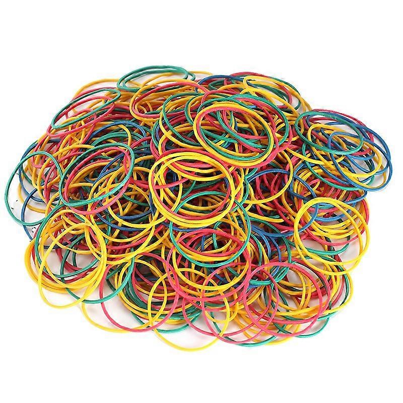 Elastic Rubber Bands Coloured File Folder Rubber Bands Natural Strong Elastic Bands for School Home Office Supplies Industrial Crafts DIY(1 set, multi