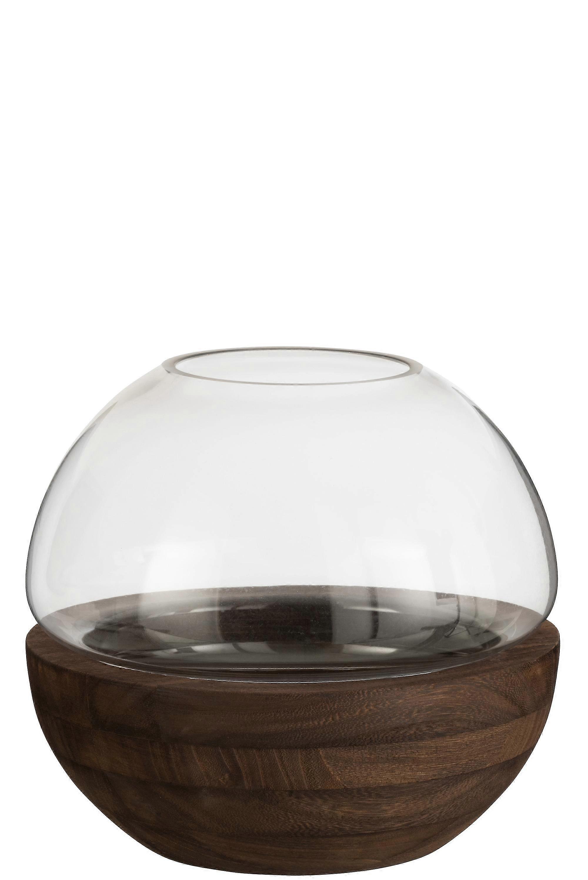 J-Line Vase Rund Holz