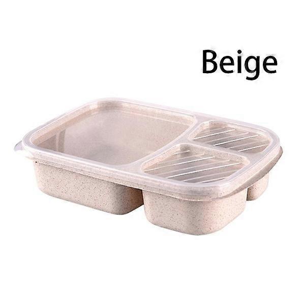 Erwachsene Lunch Box Bento Box Mikrowelle Bento Lebensmittelqualität Fach Weizenstroh