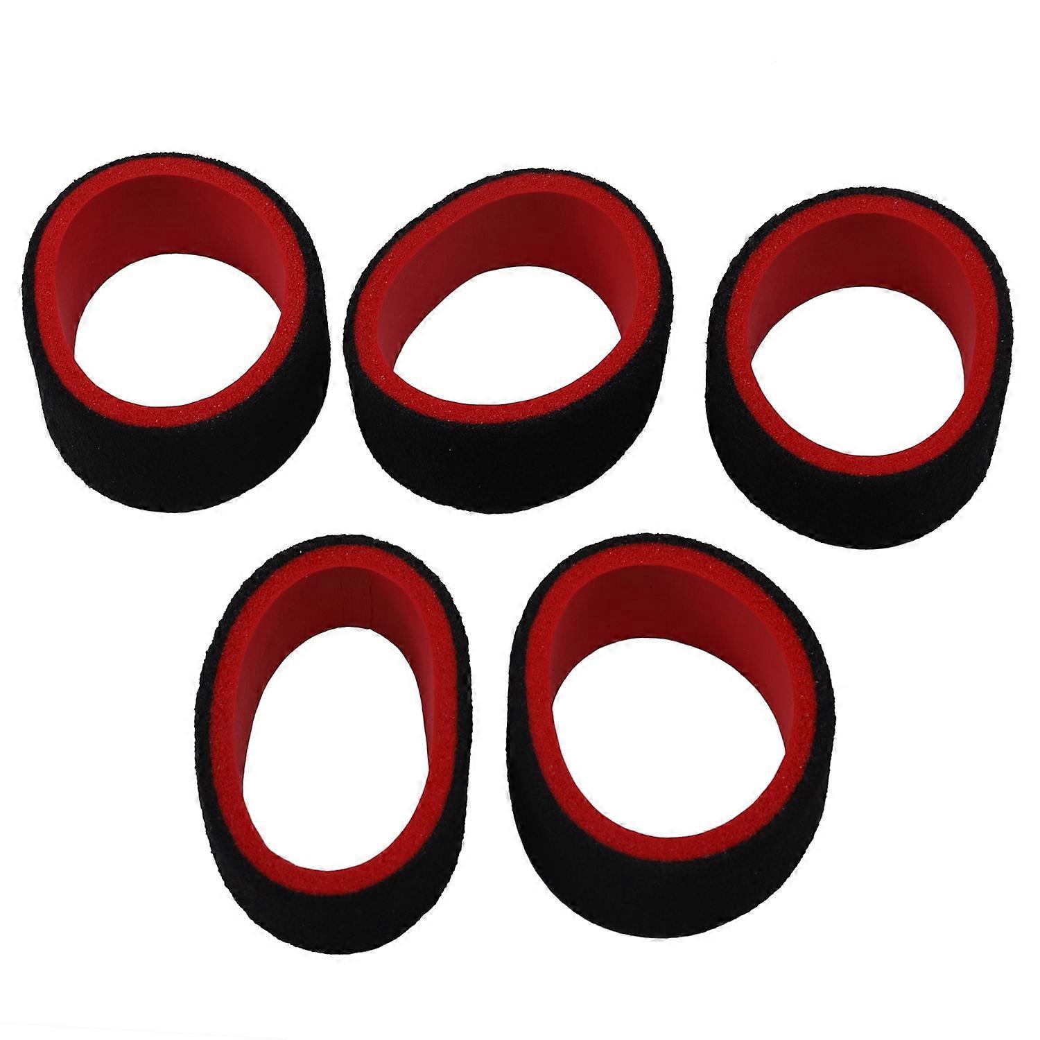5Pcs 2-Color RC Cars Transmitter Steering Wheel Foam Grip Hand Wheel Sponge for Futaba 3Pv 4Pls 4Pv 4Px R 7Px Prc X4 GT2