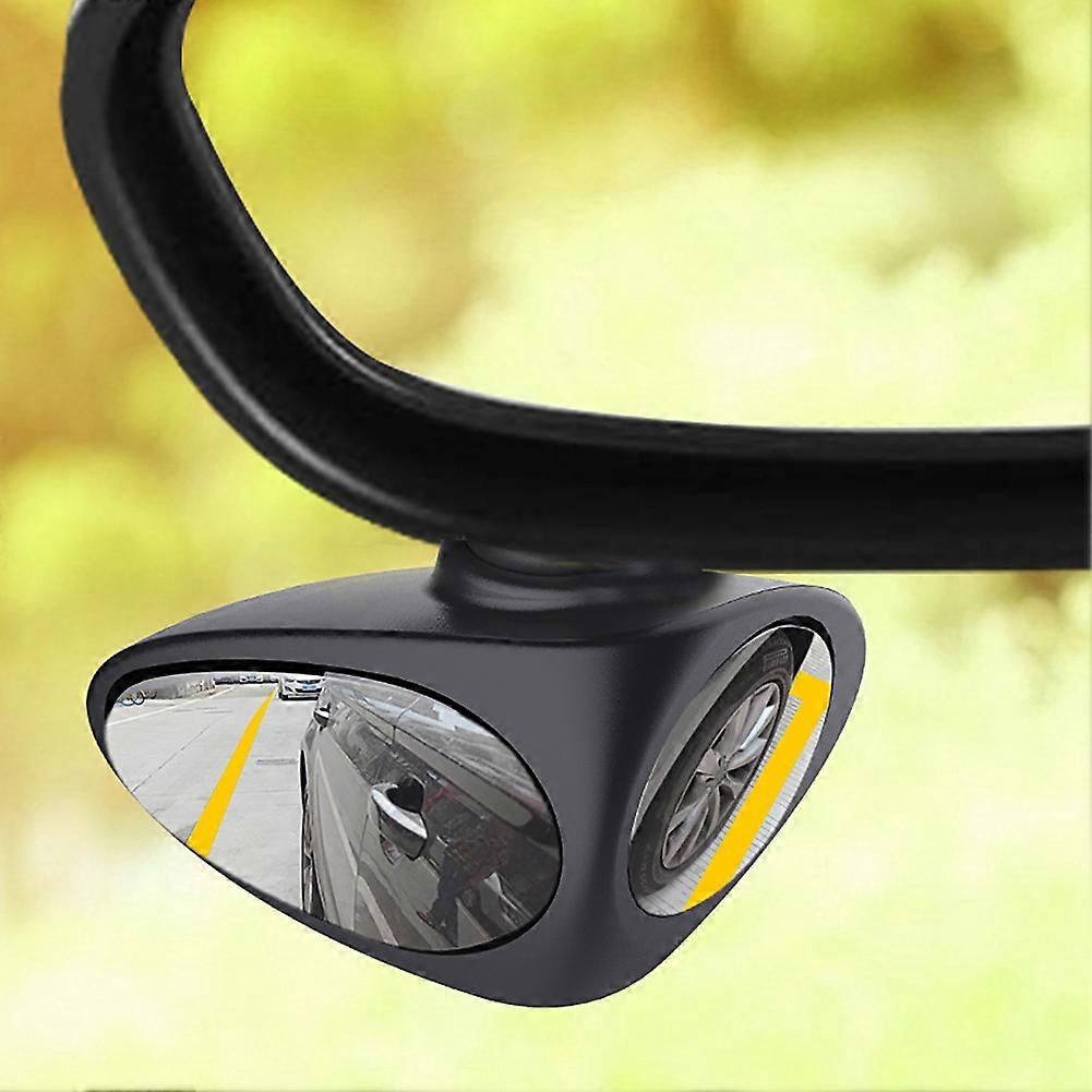 2 in 1 Car Blind Spot Mirror Wide Angle Mirror 360 Rotation Adjustable Convex Rear View Mirror View Front Wheel Auto Mirror