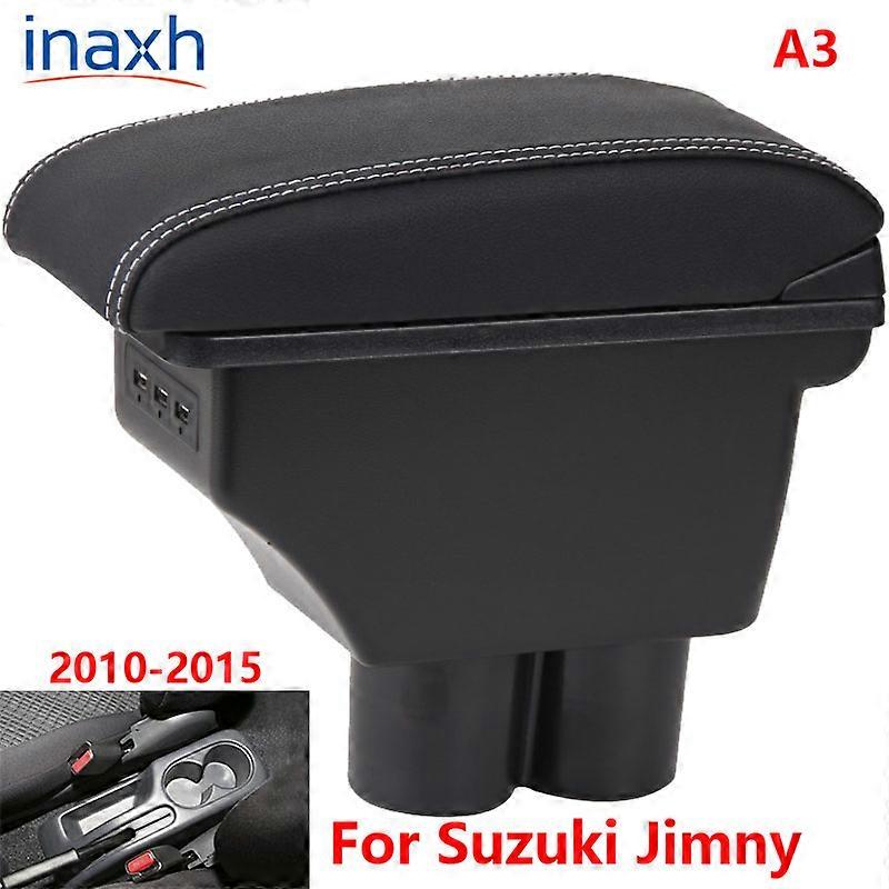 For Suzuki Jimny Armrest Jimny 2010 2011 2012 2013 2014 2015Retrofit parts Car Armrest box Storage box car accessories 3USB