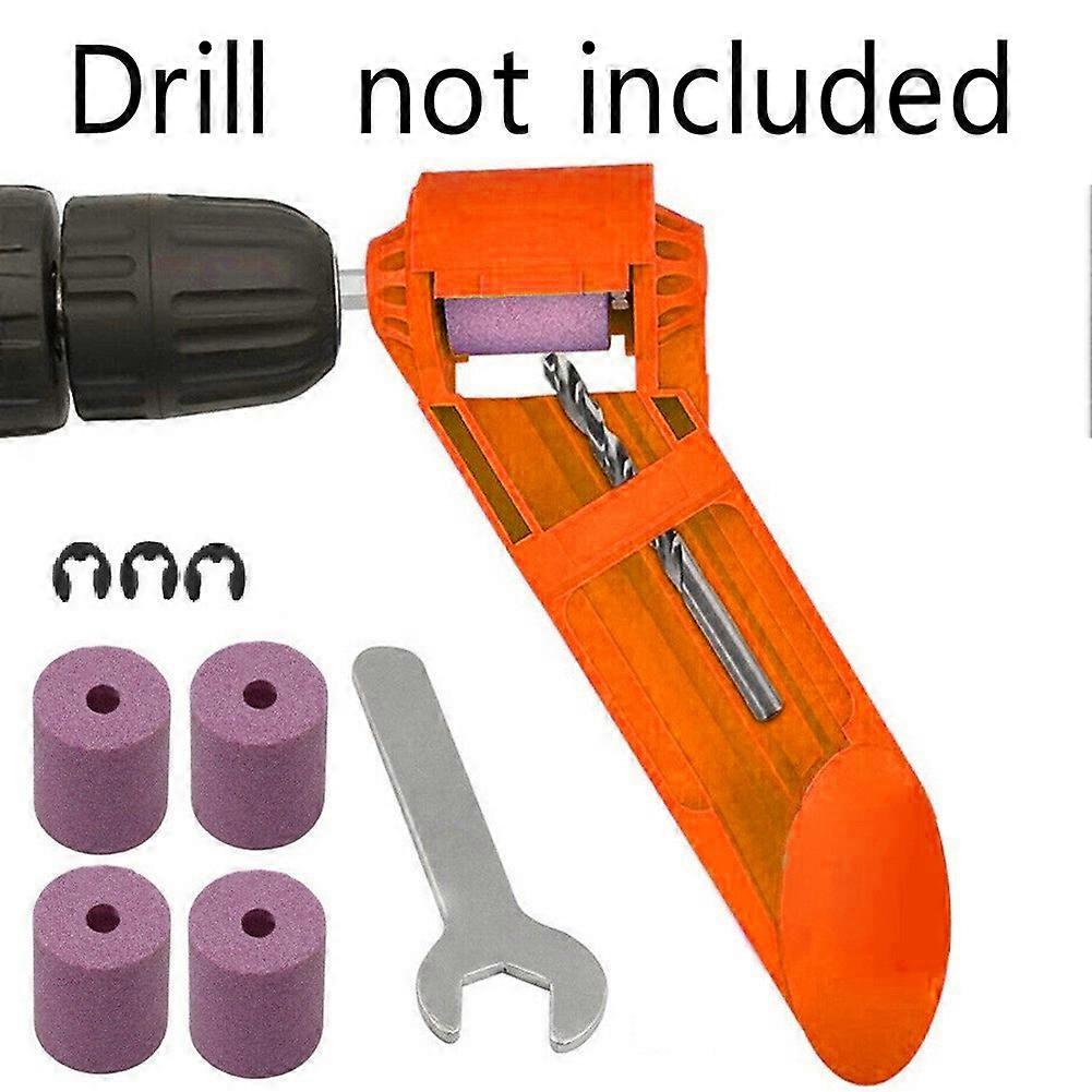 1 Set Portable Drill Bit Sharpener Sharpening Tool Corundum Resisting Grinding Wheel Bit Tool Twist Drill Bit Sharpening Machine