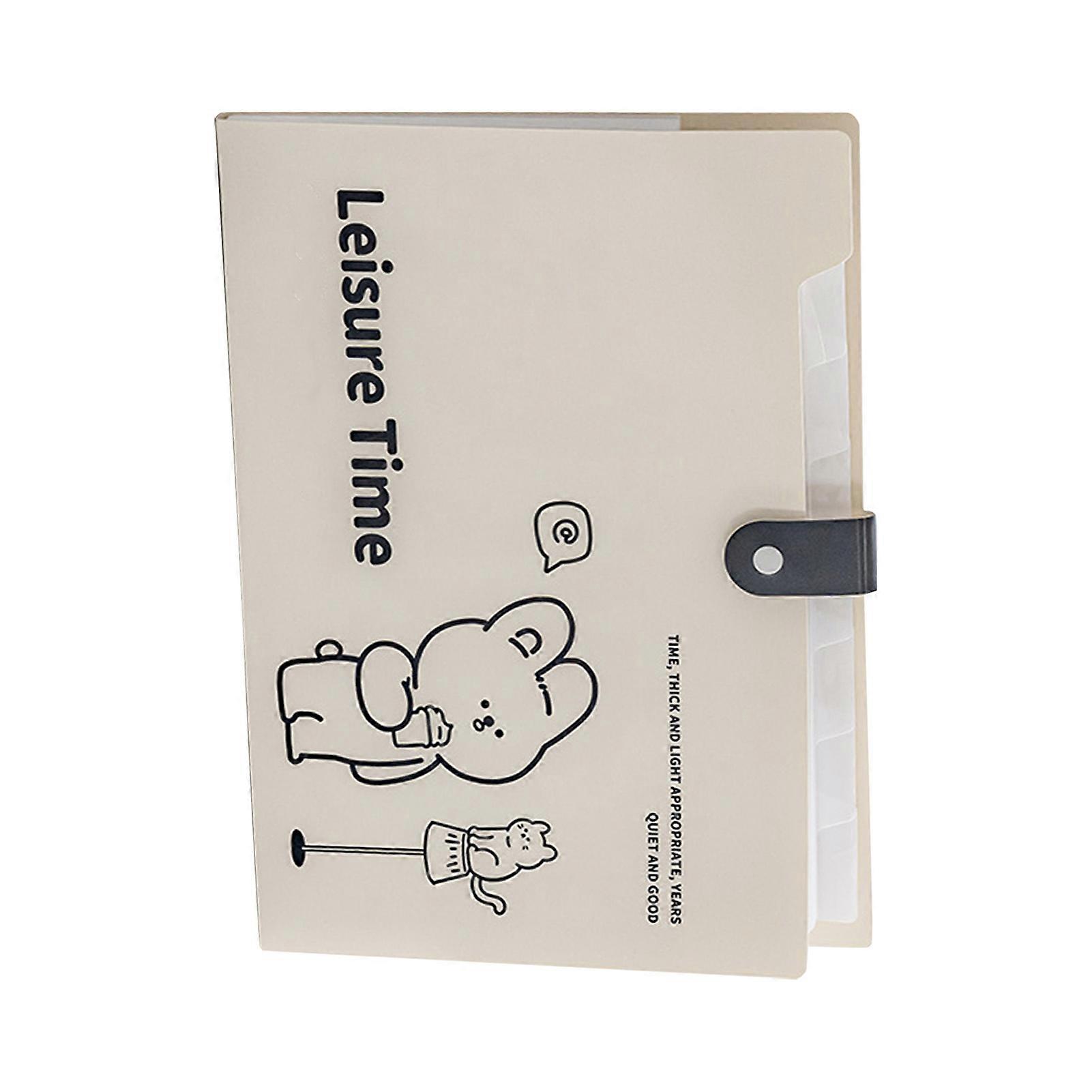 8-Layer Plastic Expandable Document File Folder with Snap Design Waterproof compartments for Bills Receipts organization