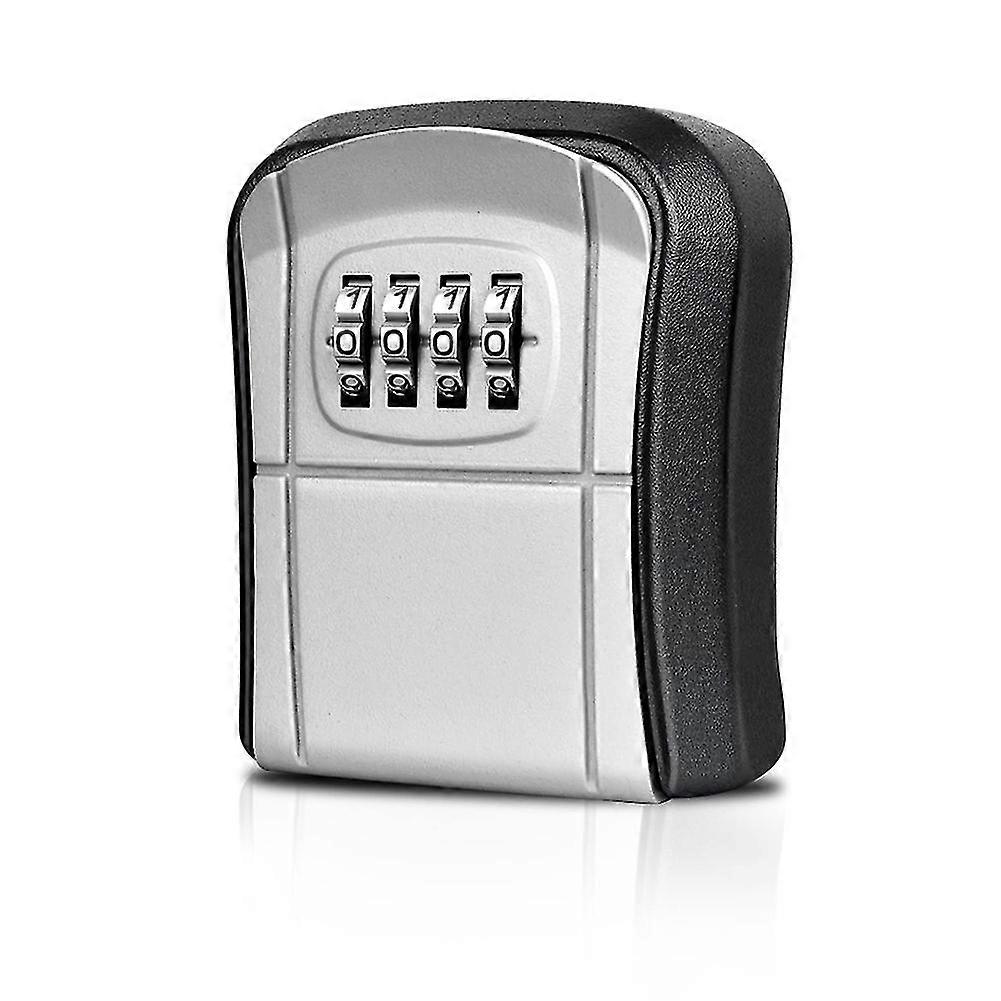 Key Box Mini Key Safe Outdoor Key Box With Resettable 4-digit Numeric Code Waterproof Key Box (grey