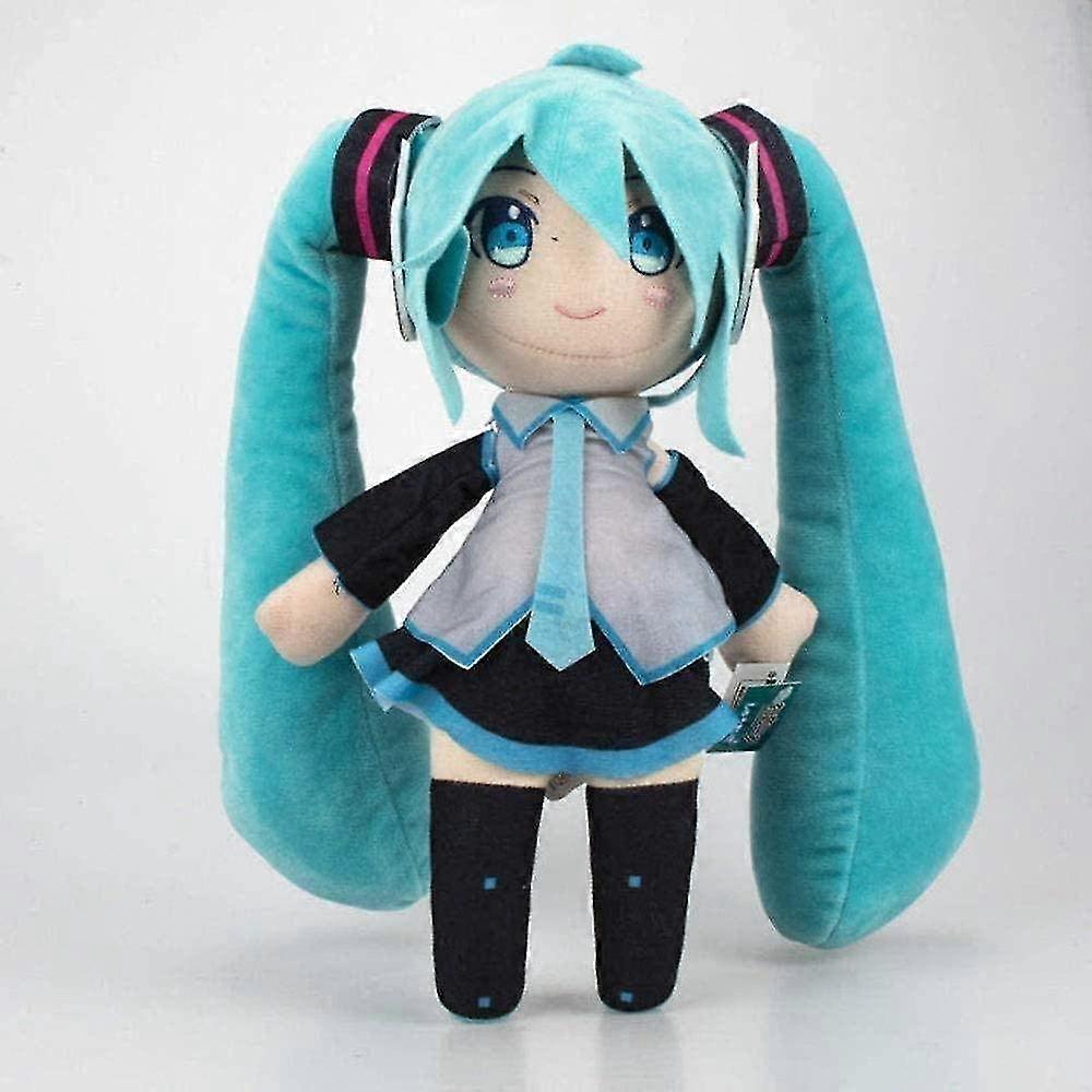 Liangnv Hatsune Miku أفخم لعبة الكرتون دمية محشوة ناعمة شخصيات أنيمي وسادة عيد ميلاد الأطفال 33 سم - xdd