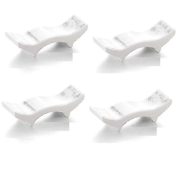 5pcs Melamine Chopstick Rest Imitation Porcelain Spoon Rest Chopstick Rest For Hotel And Residential-