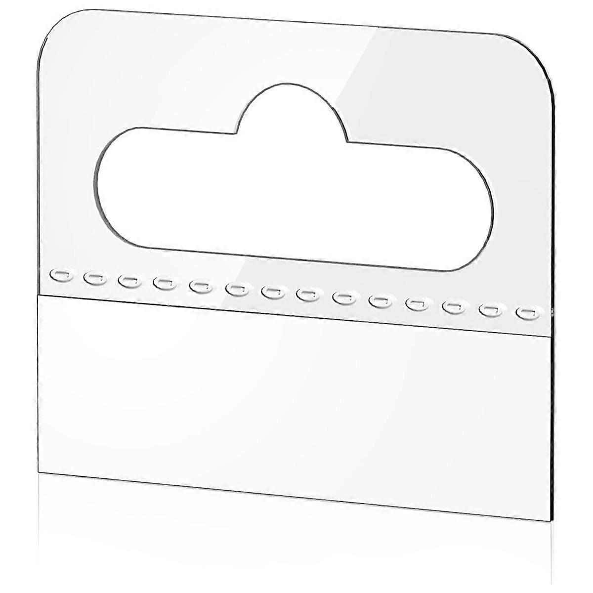 شنق علامات التبويب ، 200 جهاز كمبيوتر شخصى واضح لزجة شنقا علامات فتحة فتحة ذاتية اللصق البلاستيك شنق العلامات ، 4.5 × 3.5 سم