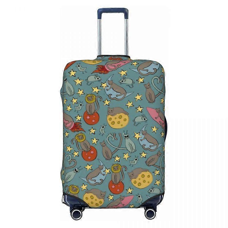 הרפתקאות בין-גלקטיות של אסטרו חתול כיסוי מזוודה קריקטורה טיסת בעלי חיים נסיעות מעשיות מזוודות הגנה