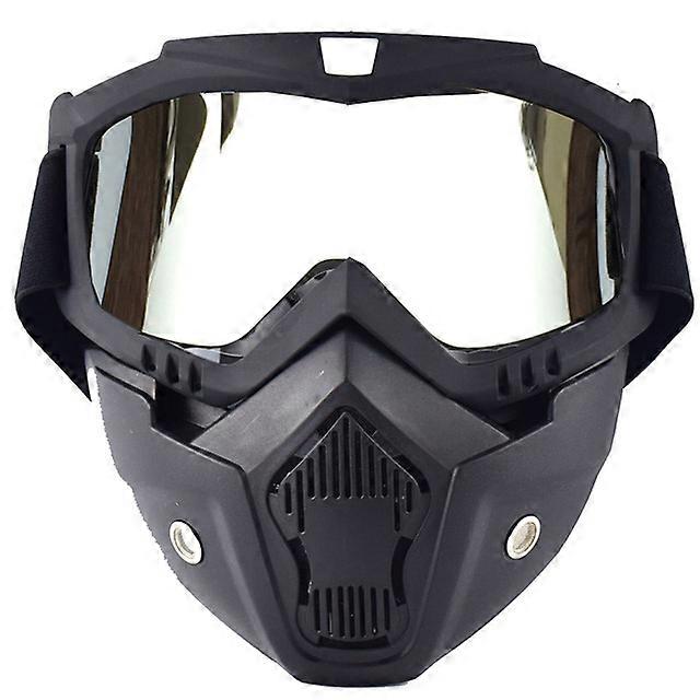 Retro Motorcycle Goggles Full Face Helmets Lens Glasses Motorcycle Helmet Bubble Visor Lens for SHOEI EX-ZERO Simpson RYMIC Etc SGN