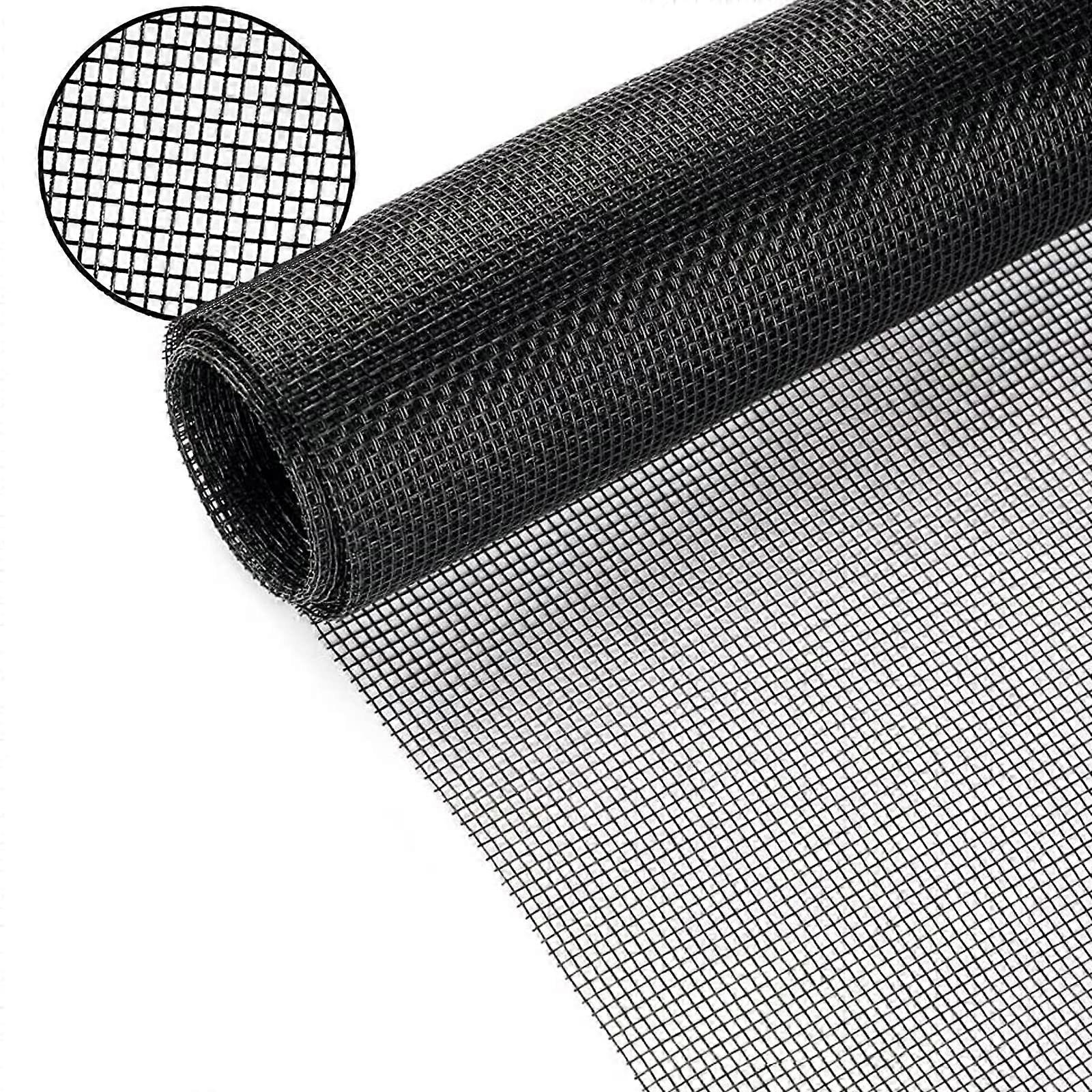 Window Screen Mesh,120cm x 250cm Durable Fiberglass Fly Screens for Windows and Doors Insect Mesh Replacement Fly Net