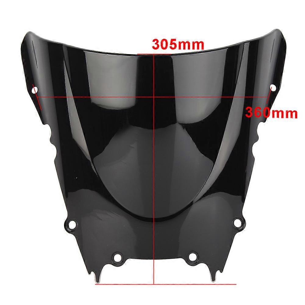 MPW Double Bubble Black Windshield Screen for Yamaha YZF-R6 03-04 | UK MPW Double Bubble Black Windshield Screen for Yamaha YZF-R6 03-04 | UK