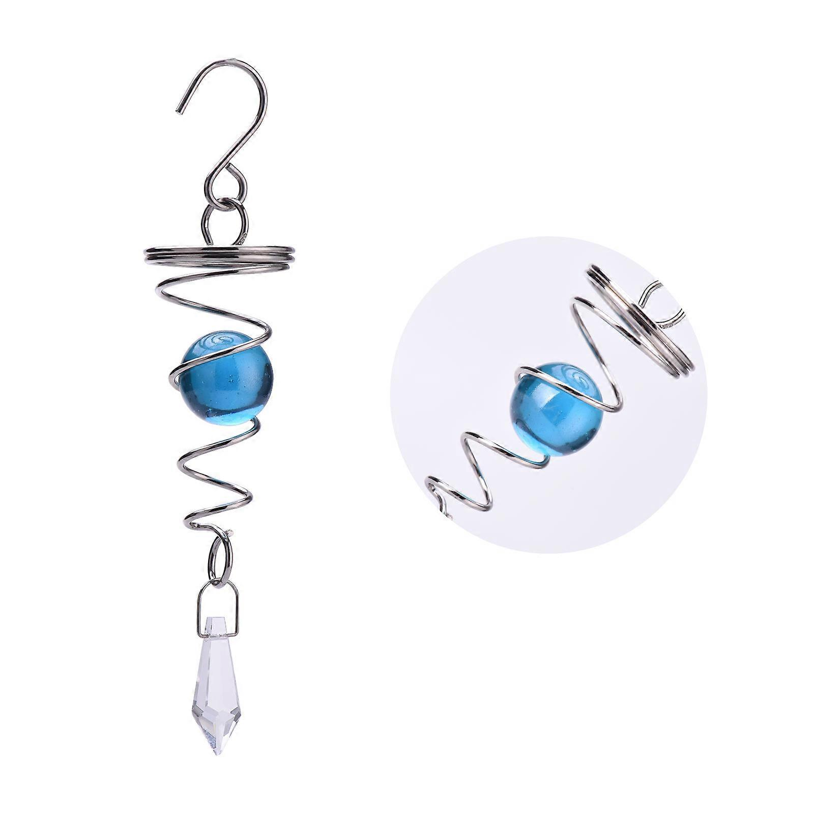 Spiral Tail Rotating Wind Chime Nordic Style Stainless Steel Gazing Ball