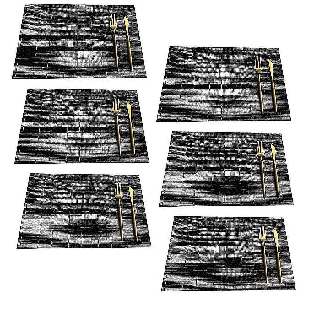 Rectangle Placemats For Kitchen Table And Dining Room,heat-resistant And Surface Washable Placemat-MXBC