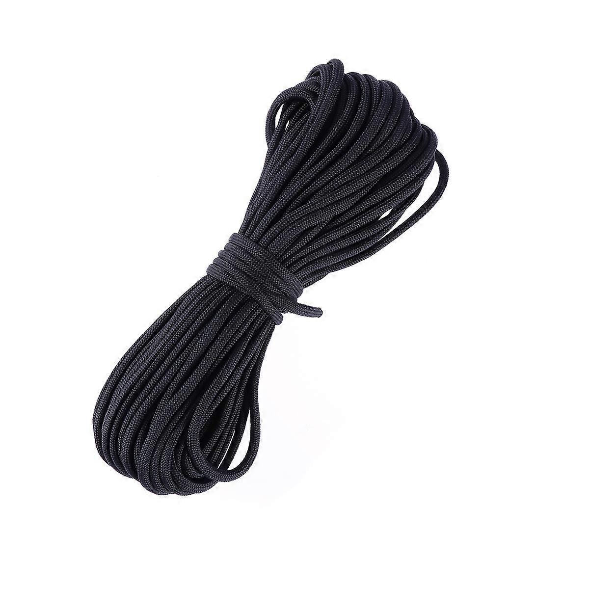 Paracord البقاء على قيد الحياة Paracord سبعة النوى مظلة حبل صياغة كيت نايلون العسكرية المظلة الحبل (7 أمتار ، أسود)