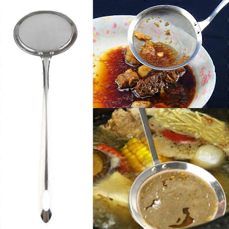 Super Thick Japanese Hot Pot Filter Soup Skimmer Spoon Mesh Percolator Strainer Fat Oil Skim Grease Foam Betterlifefg