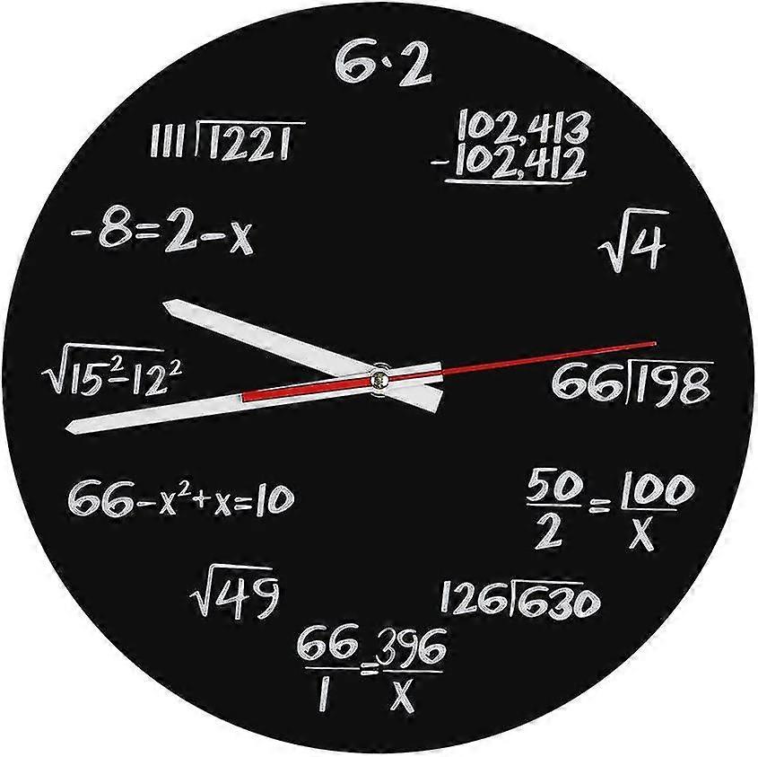 Acrylic Wall Clock Creative Math Wall Clock Unique Design Funny Clock