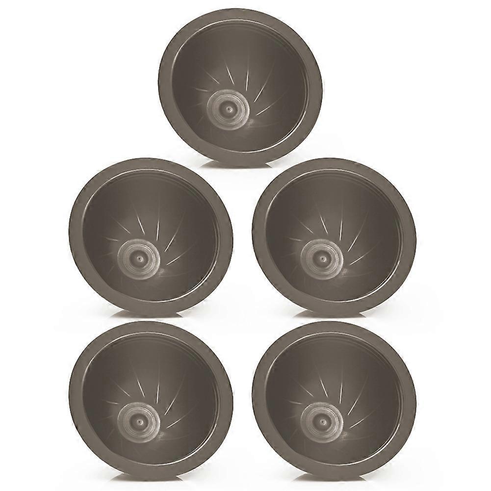 5Pcs/Set Disposable Refillable Coffee Filter Cup Capsule for Nespresso Vertuo