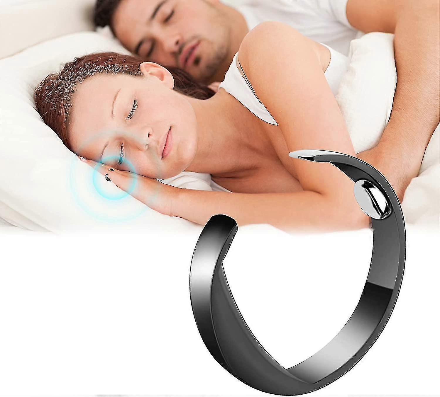 2pcs Anti Snore Ring, Anti Snoring Devices, Acupressure Anti Snore Ring, Magnetic Anti Snore Ring Effective Snoring Solution
