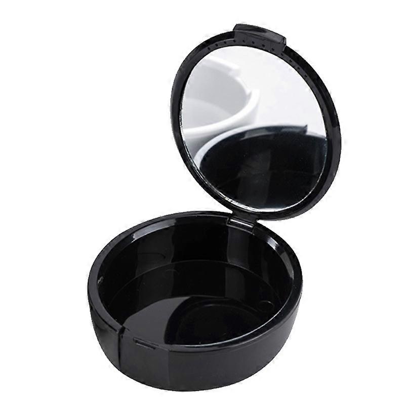 Orthodontic Denture Storage Box False Teeth Case Container Holder with Mirror