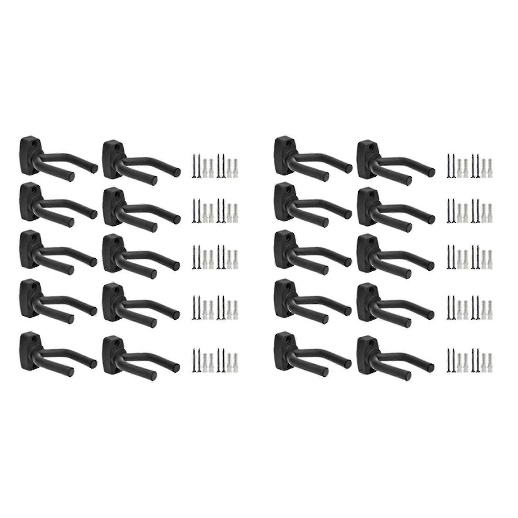 10pcsギターフックショートフックウクレレウォールフックギターメタルハンガー