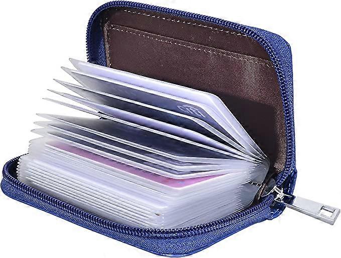 Kreditkartenetui aus Leder mit 26 Kartenfächern