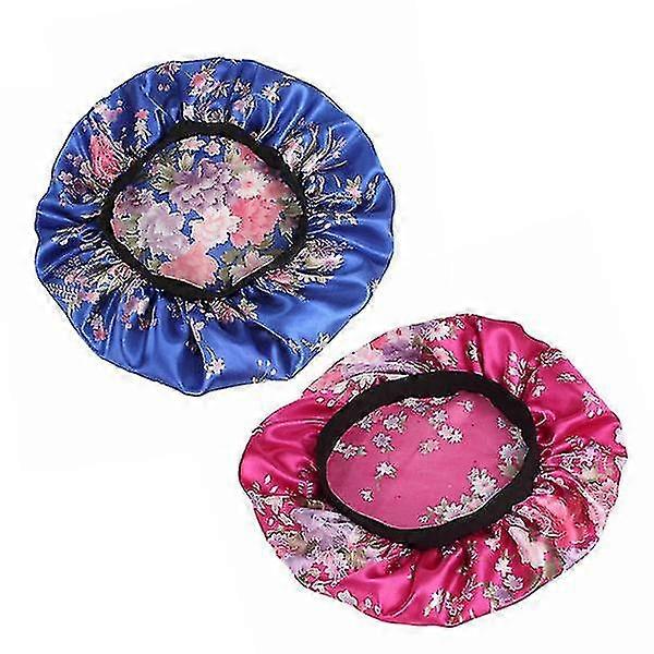 Creative Satin Nightcap For Spa Home 2pcs