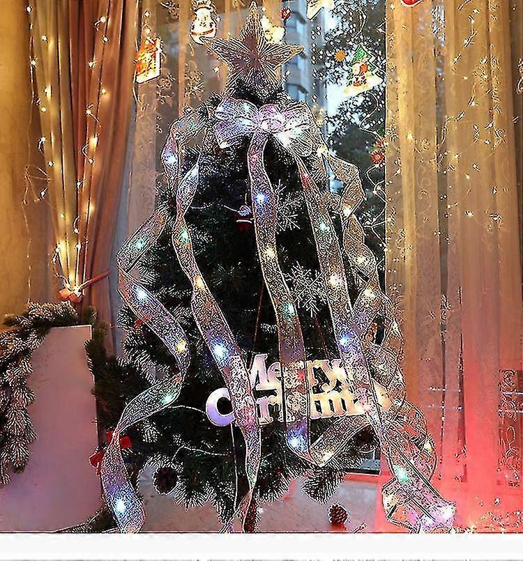 Christmas Decoration Ribbon Led Glowing Lights String Christmas Tree Decorations Bunting