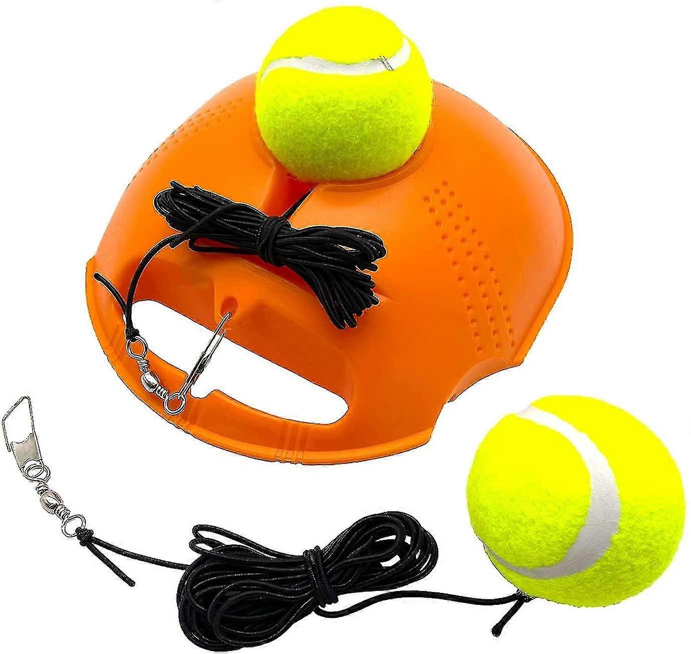 Tennis Trainer Self Training Rebound Baseboard Gear With Balls
