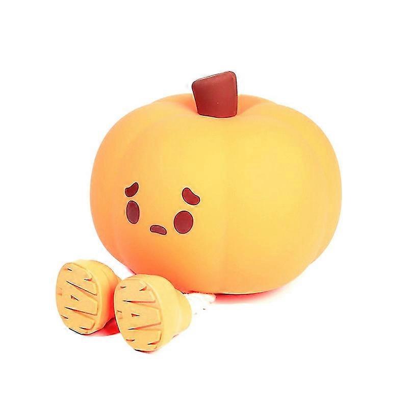 Luce Notturna Lampada Carina Zucca Sensore Di Tocco Lampada Natale Squishy Lampada Notturna Silicone LED Rechargea