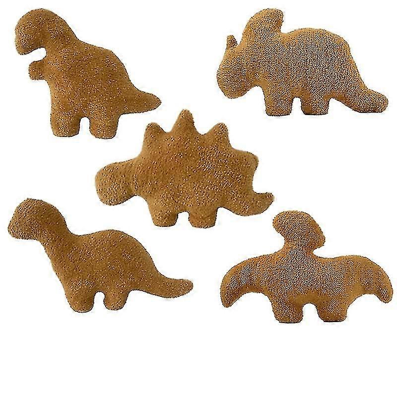 Dino Chicken Nugget Dinosaur Chicken Nugget Pillow Stegosaurus Tyrannosaurus Plush Toy--Aiyi