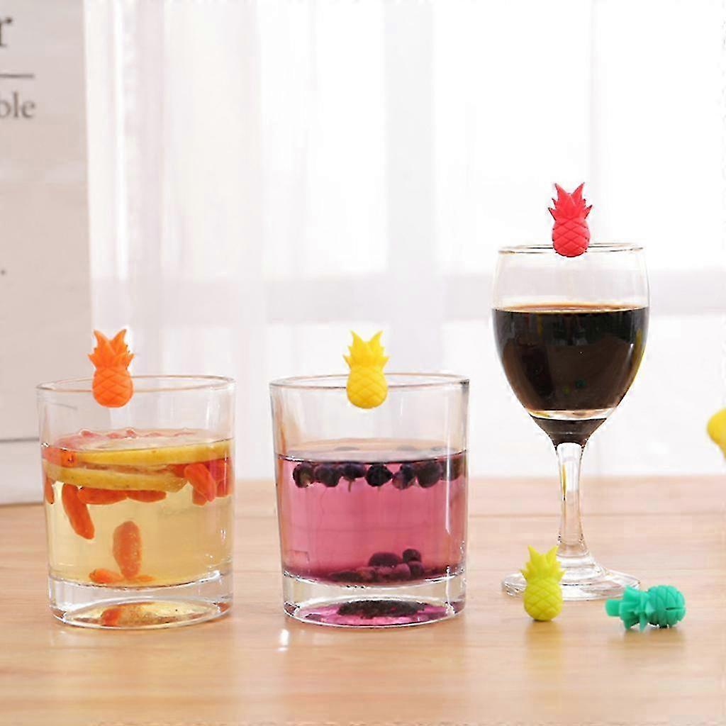 AcDesign Silicone Wine Glass Charms (48-Piece Set) | Colorful Drink Markers For Parties & Gatherings - View #2