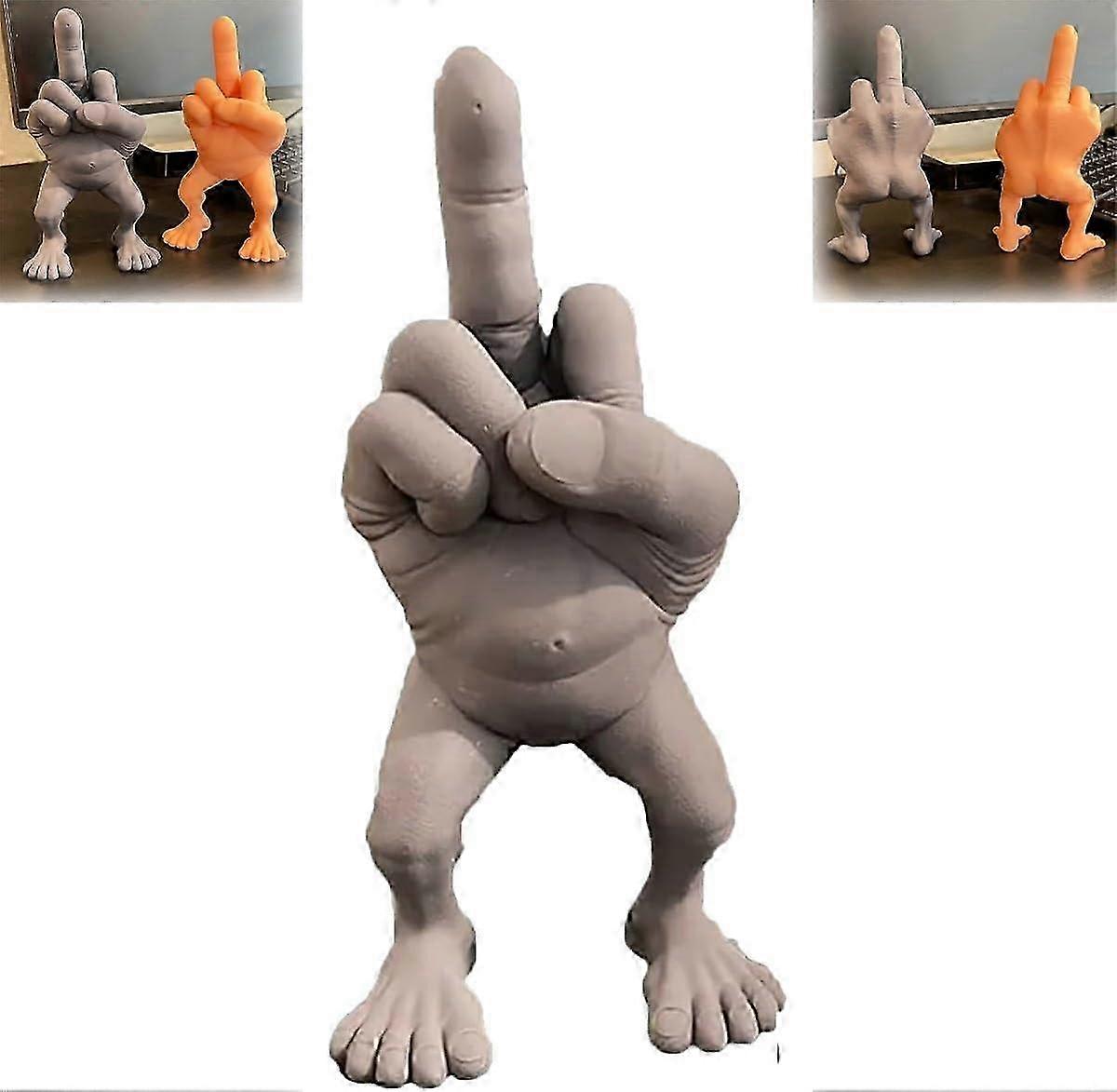 Middle Finger Figure with Legs, Middle Finger Figurines, Middle Finger Gifts, Funny Middle Finger Decor Desk Accessory, Funny Figurine Gag Gifts