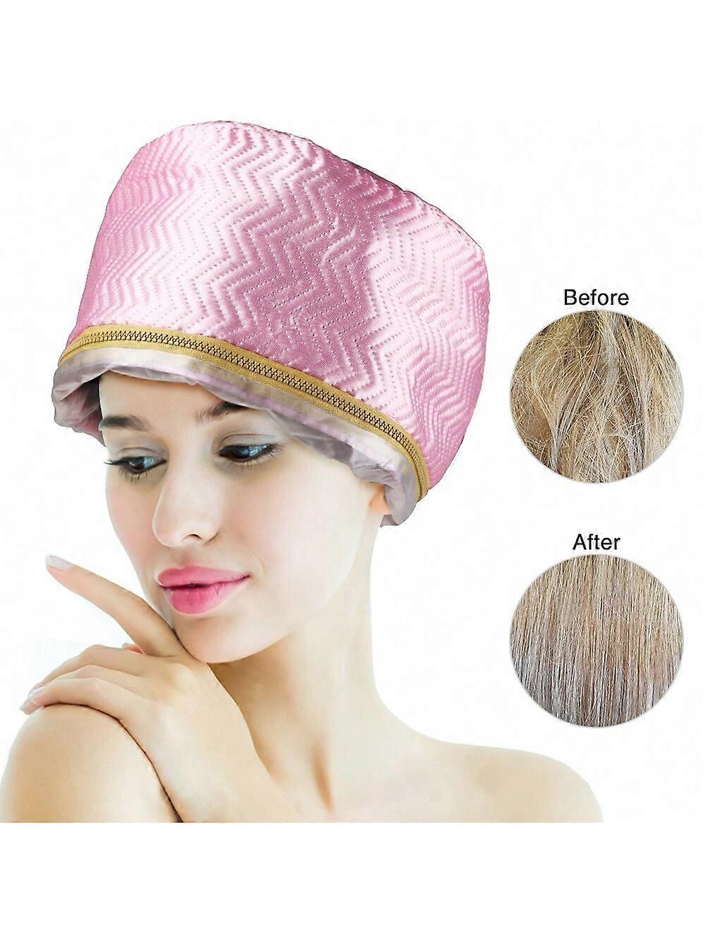 8-In-1 Satin Hair Steamer Cap, Temperature Adjustable Hair Styling Cap For Perming, Dyeing, And Deep Conditioning
