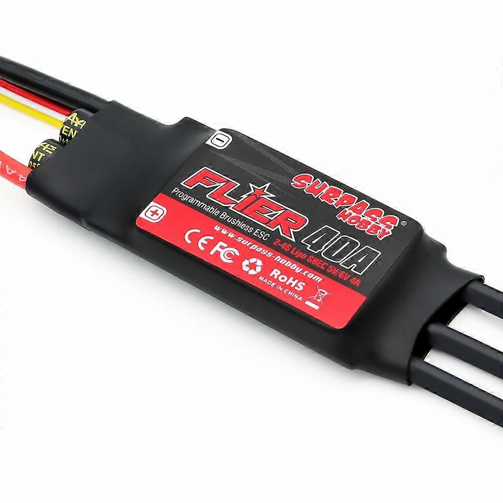 SURPASS-HOBBY FLIER Series New 32-bit 40A Brushless ESC With 5V/6V 4A SBEC Support Programming for R