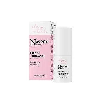 NACOMI Next level Sérum Antiarrugas para Ojos, Retinol 0,15% + Bakuhiol 1% 15 ml