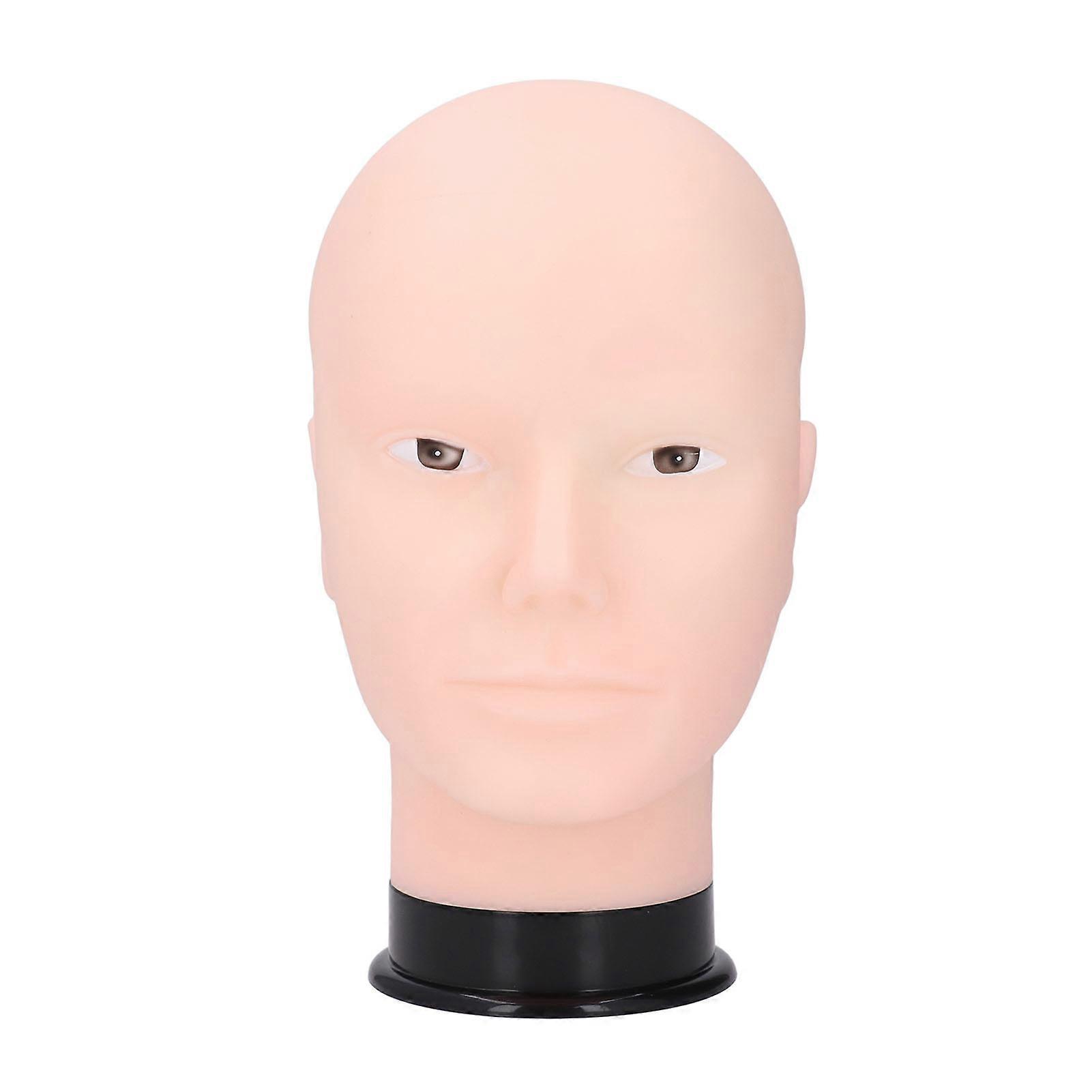 ハゲマネキンヘッドモデルPVC多用途ウィッグハットディスプレイ男性マネキンヘッドサロン美容学校ショップ化粧なし